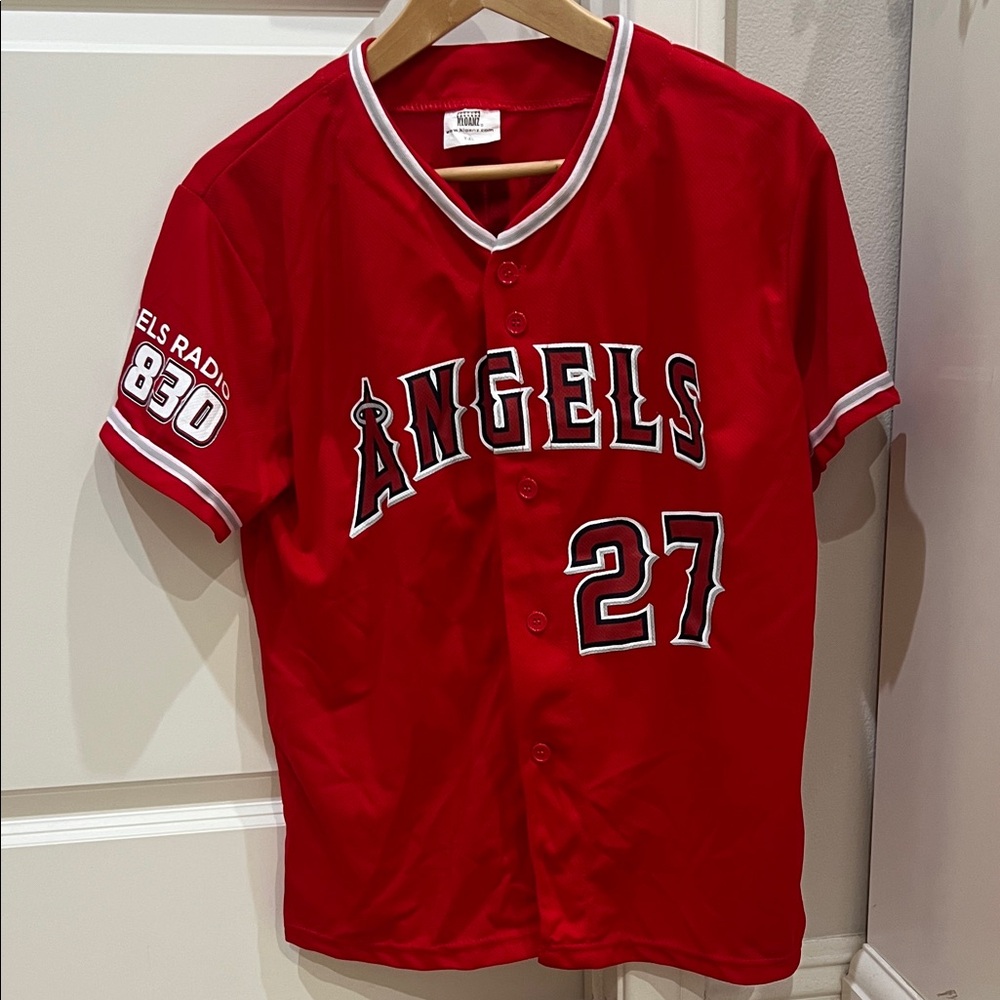 Red Angels Kids Baseball Jersey